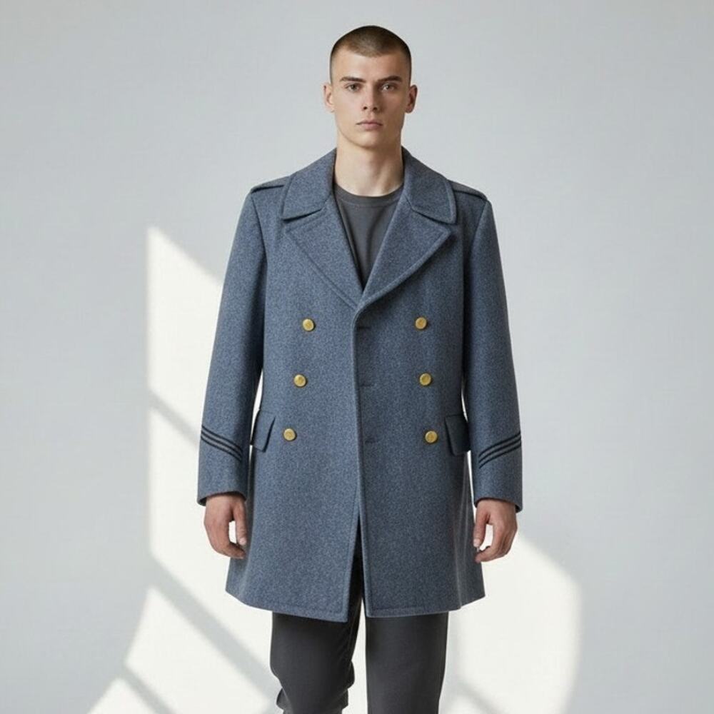 The Citadel South Carolina Military College Wool Peacoat Thorngate Men's Blue 8
